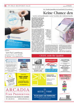 Keine Chance den - Chambre immobili&egrave;re du Grand