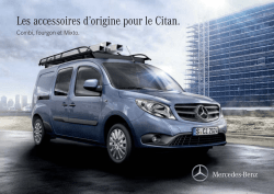 Original Zubeh&ouml;r f&uuml;r den Citan - Mercedes