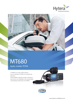 Radio mobile TETRA - Hytera Mobilfunk GmbH