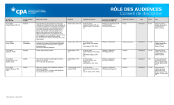 No Dossier - Ordre des CPA du Québec