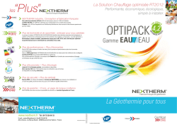 T&eacute;l&eacute;charger la documentation - Nextherm, fabricant de pompes &agrave;
