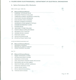 Fili&egrave;re G&eacute;nie &Eacute;lectrique (GEL) / Department of Electrical