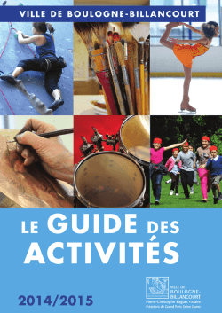 Guide des Activités 2014-2015 - Boulogne