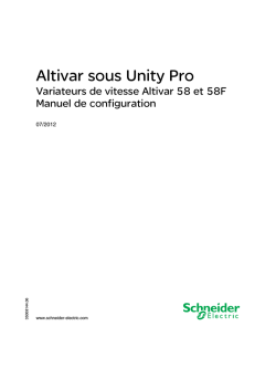 Variateurs de vitesse Altivar 58 et 58F