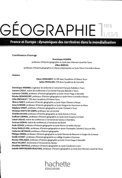 Franceet Europe: dynamiques des territoires dans la mondialisation