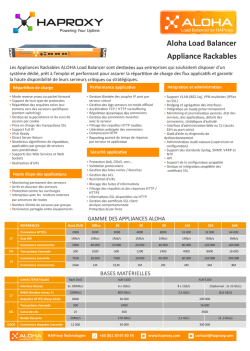 Fiche Technique ALOHA Load Balancer
