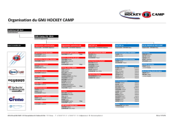 Organisation du GMJ HOCKEY CAMP