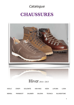 Catalogue Chaussures hiver 2014/2015