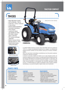 Tracteurs compact TH4365, TG5330, TG5395, TG5475