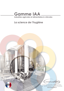 Gamme IAA - Hydrachim