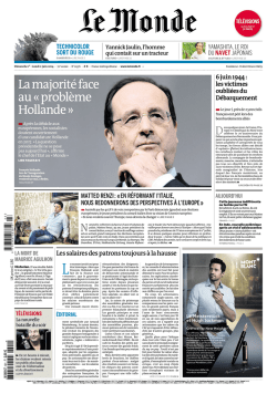 LE MONDE DU DIMANCHE 1 JUIN 2014