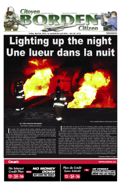 Friday, April 04, 2014 &bull; le vendredi 04 avril 2014 &bull; Vol. 66 &bull; N&deg;13 BY