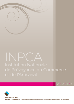 Téléchargez la plaquette INPCA - Les Institutions de la Coiffure
