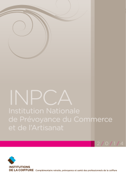 T&eacute;l&eacute;chargez la plaquette INPCA - Les Institutions de la Coiffure