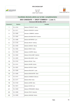 (Droit Commun) Compl&eacute;mentaire L1LC ( PDF )