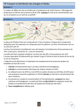 TD Transport et distribution des énergies et fluides