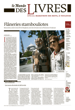 Fl&acirc;neries stambouliotes