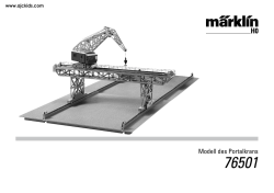 Modell des Portalkrans
