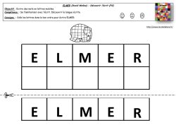 "ELMER" en lettres mobiles