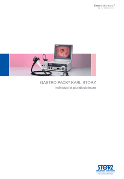 GASTRO PACK&reg; KARL STORZ individuel et pluridisciplinaire (PDF