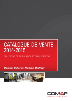Extrait catalogue Biofloor