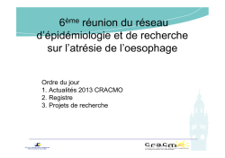 la pr&eacute;sentation du Pr GOTTRAND - cracmo