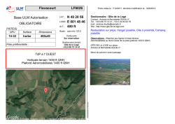 Flavacourt LF6026 Base ULM Autorisation OBLIGATOIRE N 49 20