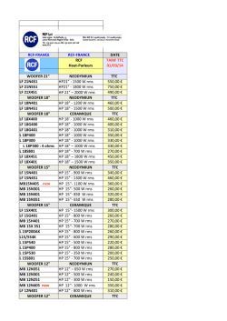 RCF TARIF TTC Haut Parleurs