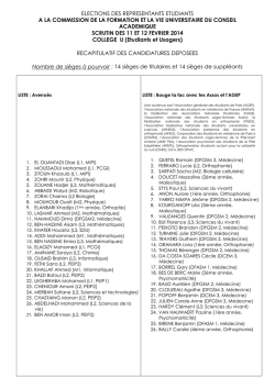 Commission de la formation et de la vie universitaire