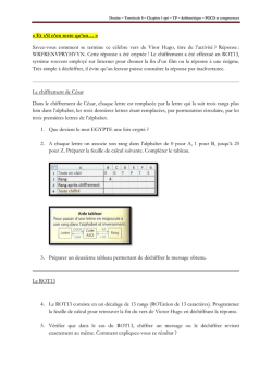 Douine &ndash; Terminale S &ndash; Chapitre 1 sp&eacute; &ndash; TP &ndash; Arithm&eacute;tique &ndash; PGCD