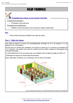 BILAN THERMIQUE