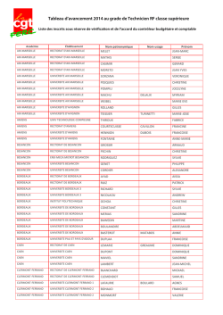 TCS-tableau promus - FERC