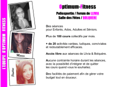 brochure fitness et danse 2014 2015