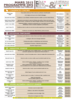 mars 2015 - PDF - Biblioth&egrave;que Municipale de Colmar