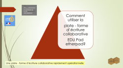 Edupad mode d`emploi - Acad&eacute;mie de Versailles