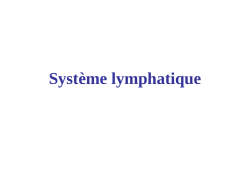 Syst&egrave;me lymphatique