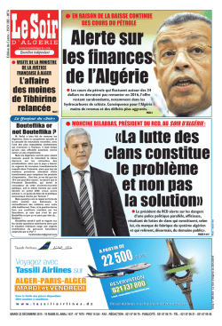 PAGE GABARIT - Le Soir d`Algérie