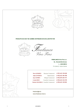 new tarif 2015 - Freelance Vins Bech Luxembourg