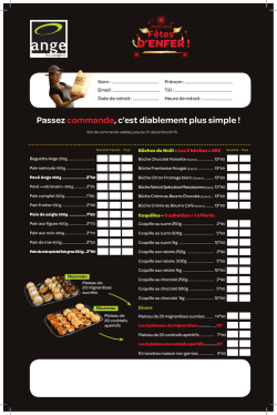 Passez commande, c`est diablement plus simple !