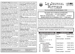 PMU du Lundi 04 janv 2016