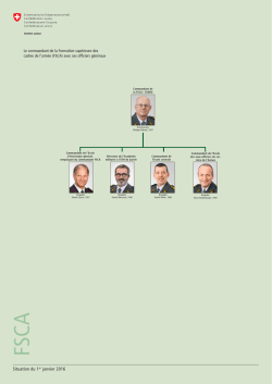 Organigramme Formation sup&eacute;rieure des cadres