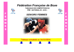 Tab PN3 SF 2016 - F&eacute;d&eacute;ration Fran&ccedil;aise de Boxe