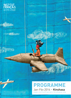 Programme janvier-f&eacute;vrier 2016 - Institut Fran&ccedil;ais de Kinshasa