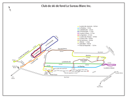 Carte des pistes - Le Sureau Blanc