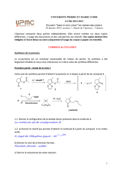 Examen, session 1 du 16/01/2013, r&eacute;ponses