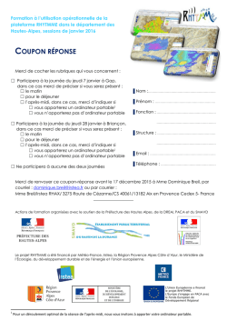 COUPON R&Eacute;PONSE
