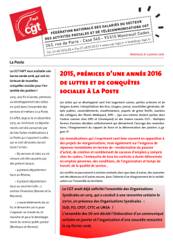 2015, pr&eacute;mices d`une ann&eacute;e 2016 de luttes et de