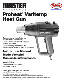 Proheat® Varitemp Heat Gun - Digi-Key