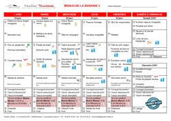 D&eacute;couvrir le menu semaine 3