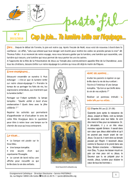 N&deg; 3 2015/2016 - Pastorale scolaire